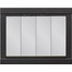 Cameron Fireplace Door in Charcoal & with Gray Tempered Glass Bi-Fold Doors
