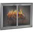 Apex Fireplace Door in Silver 4 Sided No Damper