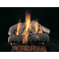 Frosted Oak Vented Gas Log Set On FX Burner