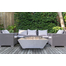 Rectangular White Fire Table In Outdoor Setting