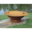Saturn fire pit with lid