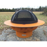 Saturn fire pit with spark guard