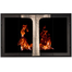 Maxfield Masonry Fireplace Glass Door With Hammered T-Bar Handles