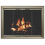 4 Sided Overlap Fit Lancer Zero Clearance Fireplace Door In Pweter
