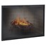 Stiletto Masonry Fireplace Door in Rustic Black 3 Sided With Damper