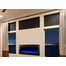 SimpliFire Allusion Electric Fireplace with Blue Flame