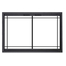 Marco Stradella Inside Fit Zero Clearance Fireplace Door With Window Pane
