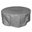 48 Round Grey Vinyl Fire Pit Cover For Olympus 48 Inch Round Fire Pit Table