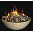 Bone Firebowl With Optional Arizona Weathered Oak Logs And Optional Lava Rock