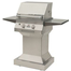 21" Pedestal Gas Grill With Lid Shut