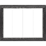 Forged Steel Laramie Zero Clearance Fireplace Door in Clear Natural