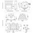 WCT2036 Wood Fireplace Dimensions