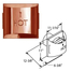 4” x 6 5/8” DirectVent Pro Copper Sconce Termination Cap Specifications