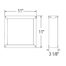 4” x 6 5/8” DirectVent Pro Vinyl Siding Standoff Box Specifications