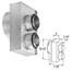 4” x 6 5/8” DirectVent Pro Co-Axial to Co-Linear Travis Industries Appliance Connector Specifications