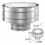 4” x 6 5/8” DirectVent Pro Stainless Steel Low-Profile Vertical Termination Cap Specifications