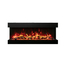 Tru-View XL Deep Smart Electric Fireplace Rustic in Orange Flame