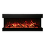 Tru-View XL Deep Smart Electric Fireplace Split in Orange Flame
