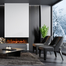 72 Inch Tru-View XL Deep Smart Electric Fireplace in a Living Room