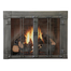 Milwaukee Forge Fireplace Door With Window Bars