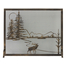 Montana Morning Decorative Fireplace Screen shown in Burnished Copper premium finish