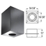 DuraPlus 11" Square Ceiling Support Box 6". The size is indicated on the image.