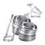 DuraPlus Galvanized 30-Degree Elbow Kit 6". The size is indicated on the image.