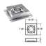 DuraPlus Galvalume Flat Ceiling Support 7" Size is indicated on the Image