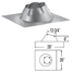 DuraPlus Galvalume 0 - 6-12 Roof Flashing 8". The size is indicated on the image.