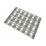 briquette tray stainless steel with 24 circled holes for briquettes
