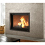 Valcourt Antoinette Wood Fireplace with Narrow Overlap and Classic Moulded Refractory Brick Panels
