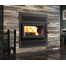 Valcourt LaFayette IIS Wood Fireplace with Black Door Overlay and Urban Style Faceplate Louver