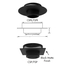 Selkirk 6" Ultra-Temp Round Ceiling Support 6T-FSPR Size