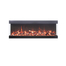 55 Inch Tru-View Bespoke Electric Fireplace with Rustic Log Set in orange flames