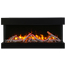 50 Inch Tru-View Slim Smart Electric Fireplace with Birch Log Set