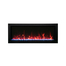 50 Inch Panorama BI Slim Smart Electric Fireplace in orange flames
