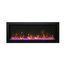 50 Inch Panorama BI Slim Smart Electric Fireplace in yellow flames