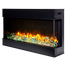 Left View of 30 Inch Tru-View Slim Smart Electric Fireplace with Ice Media Kit
