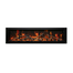 40 Inch Panorama BI Deep Smart Electric Fireplace with Driftwood in orange and yellow flames