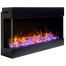 Right view of 40 Inch Tru-View Slim Smart Electric Fireplace with Ice Media Kit