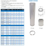 Selkirk 6" x 18" UltimateOne 316 Stainless Steel Chimney Pipe Length 6U1-18-316 Size Chart