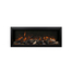 34 Inch Symmetry XT Smart Electric Fireplace with Split Log Set in yellow flames