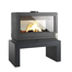 Invicta Aaron Cast Iron Wood Stove with 39" Support Bench (Sold separately)