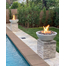 27 Inch Sedona Powder Coated Metal Fire Bowl by Pool