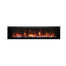 50 Inch Symmetry XtraSlim Smart Electric Fireplace with ocean fireglass in yellow flames