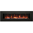 26 Inch Linear Wall Flush Mount Electric Fireplace in yelloq flames
