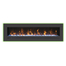 60 Inch Linear Wall Flush Mount Electric Fireplace in yellow flames