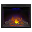 32 Inch Napoleon Allure-NEFVC32H-Vertical Electric Fireplace in blue light