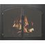 Grande Arch Conversion Flush Fit Fireplace Mesh Door in matte black