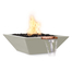 Maya Square GFRC Concrete Fire and Water Bowl in Ash